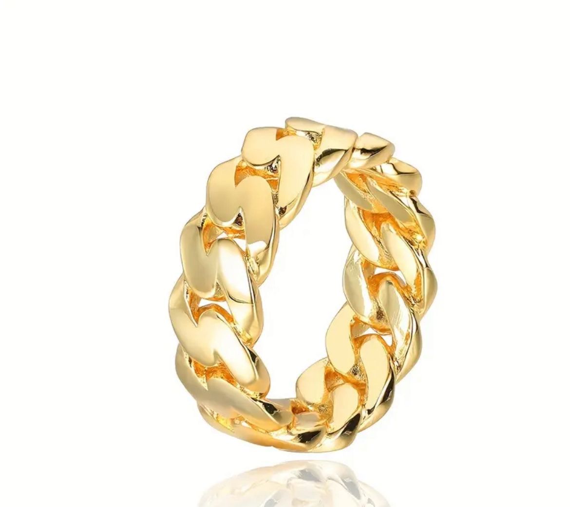 Cuban Ring 18k