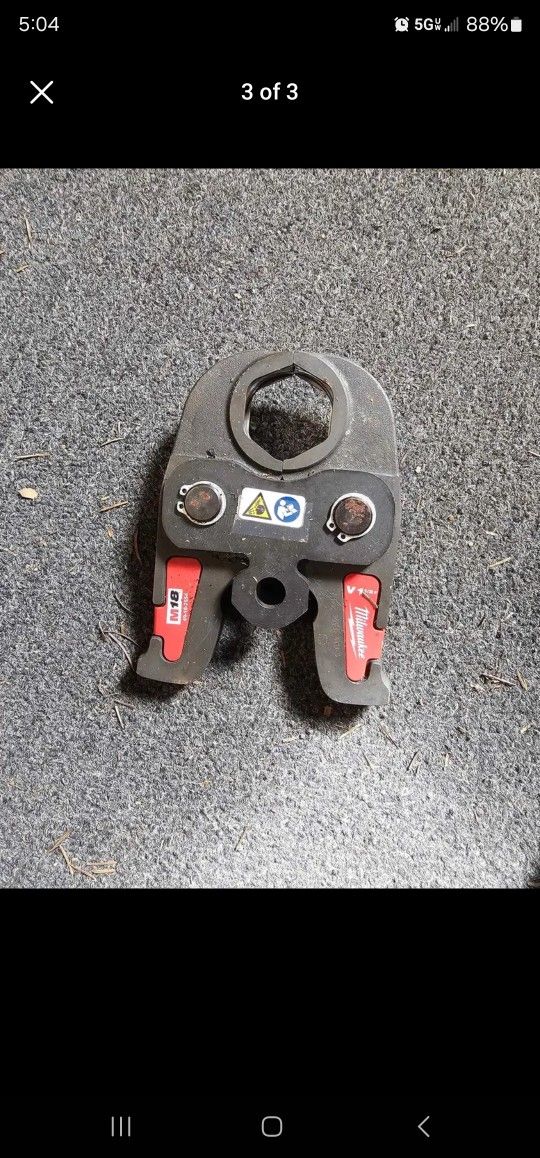 M18 milwaukee 1 1/2" crimp head