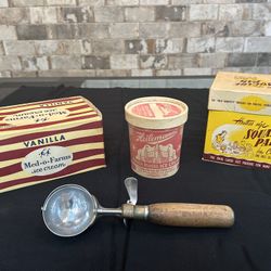 Old Ice Cream Boxes&scoop