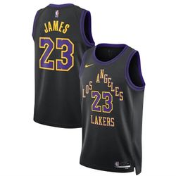 Nike LeBron James Los Angeles Lakers NBA Jersey,Size L,XL,XXL
