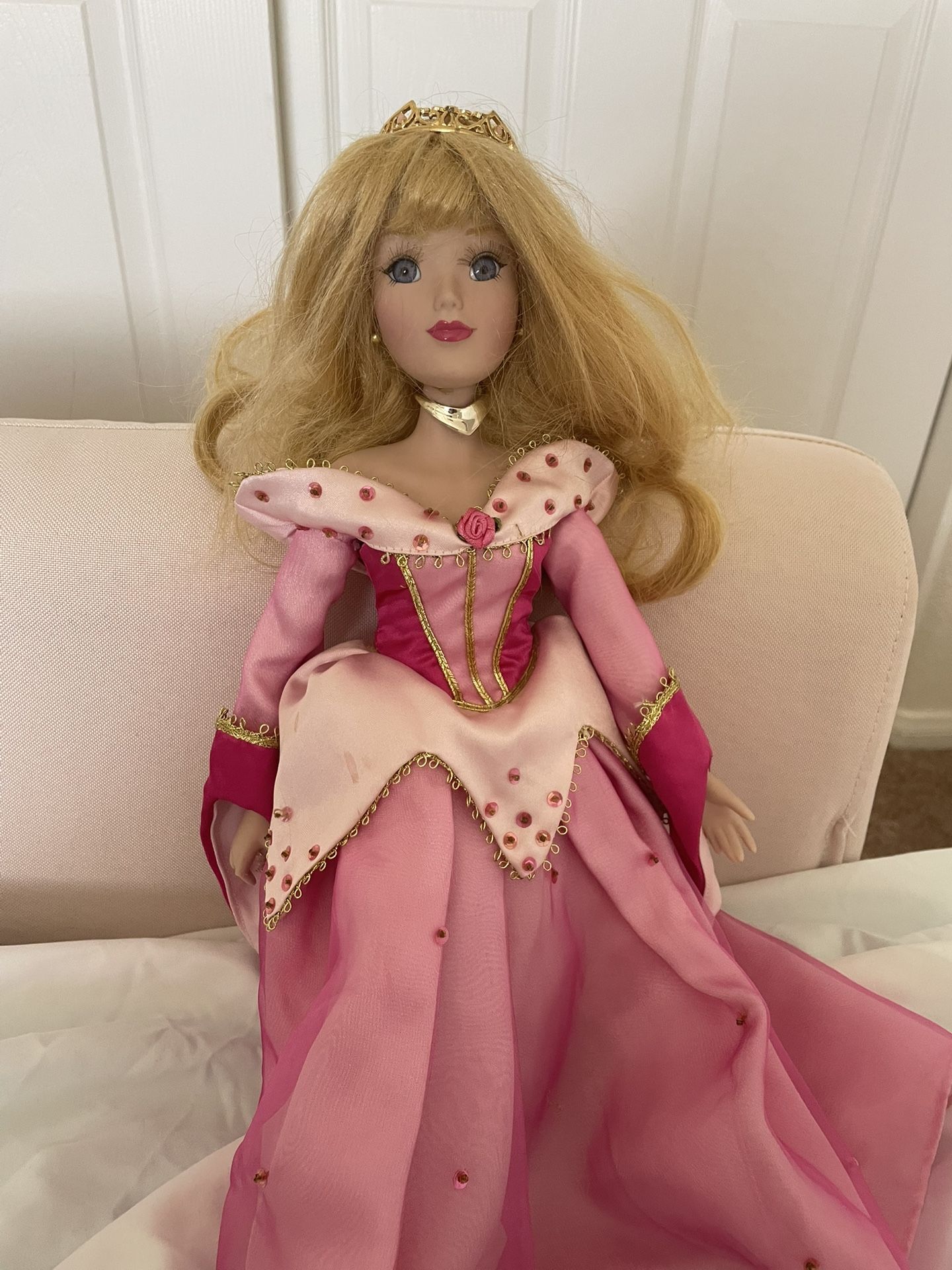 Ceramic Sleeping Beaty Doll