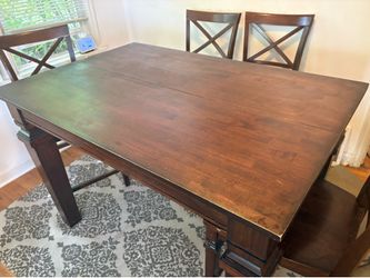 Dining table and chairs (8)