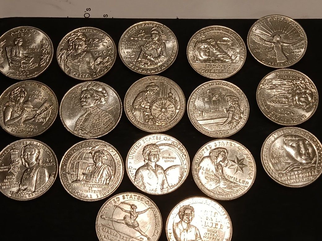 Women Commemorative Quarter Program Lot Of 17