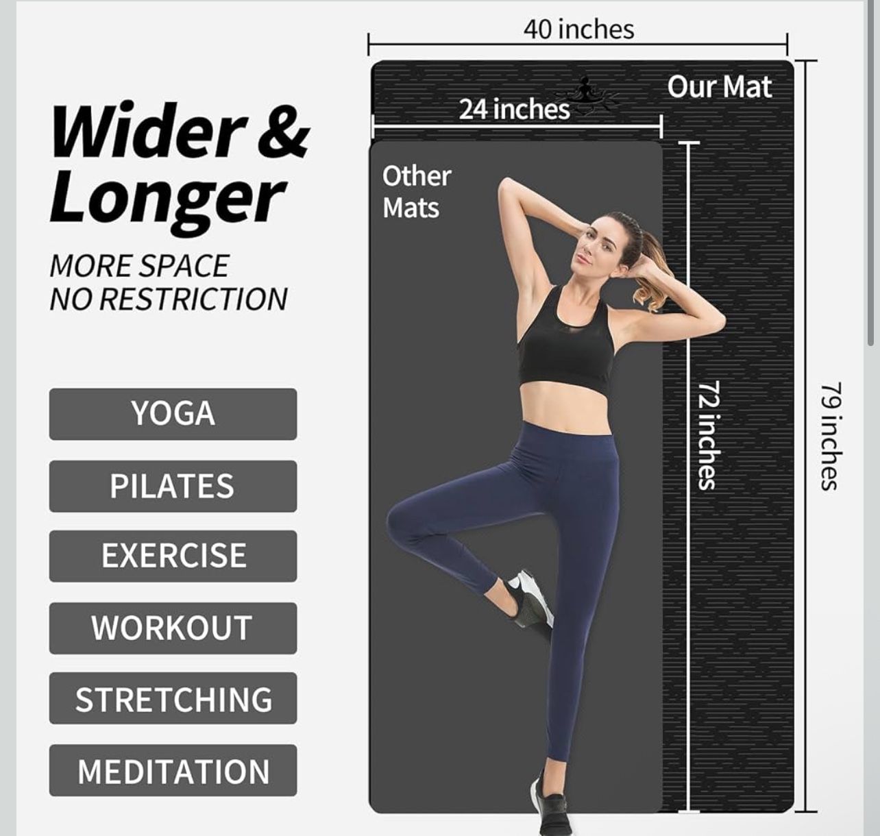 Extra Large Yoga Mat New