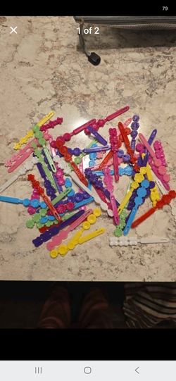 Kids Colorful Flower Hair Clips Lot