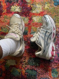 ASICS Running Sneakers Cream Pink Silver
