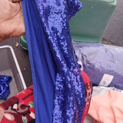 Royal blue chair cover