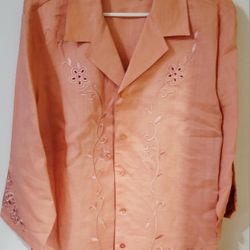 Peach-colored Jordan Button-down Shirt