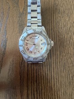 Invicta Stainless Steel Watch with genuine diamonds