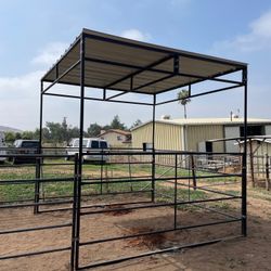 Horse Stall 10x20 with 10x10 Cover