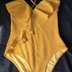 Yellow One-piece Swimsuit