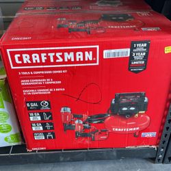 Crafstman 3 Tools And Compressor Combo Kit