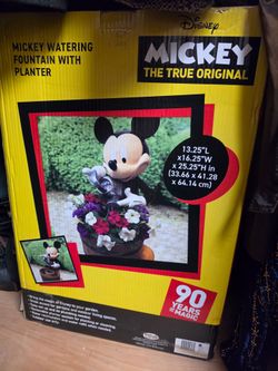 Mickey Watering Fountain with Planter