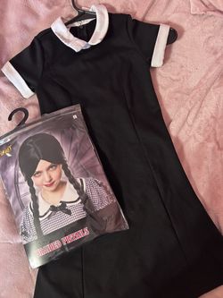 WEDNESDAY ADDAMS GIRLS COSTUME 