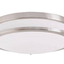 Better Homes & Gardens 14" LED Flush Mount Light, 5 Adjustable Color Temps, Indoor Use, ETL Certified, Energy Star Rated, Brushed Nickel