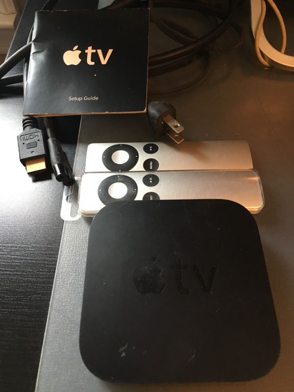 Apple TV with 2 remotes and HDMI Cable Included