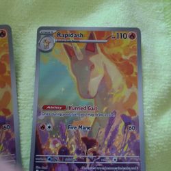 Rapidash Illustration 189/182 Destined Rivals Series NM Condition