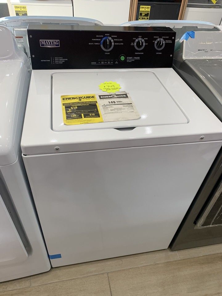 Maytag 3.5cu ft CommercialGrade Residential Agitator TopLoad Washer