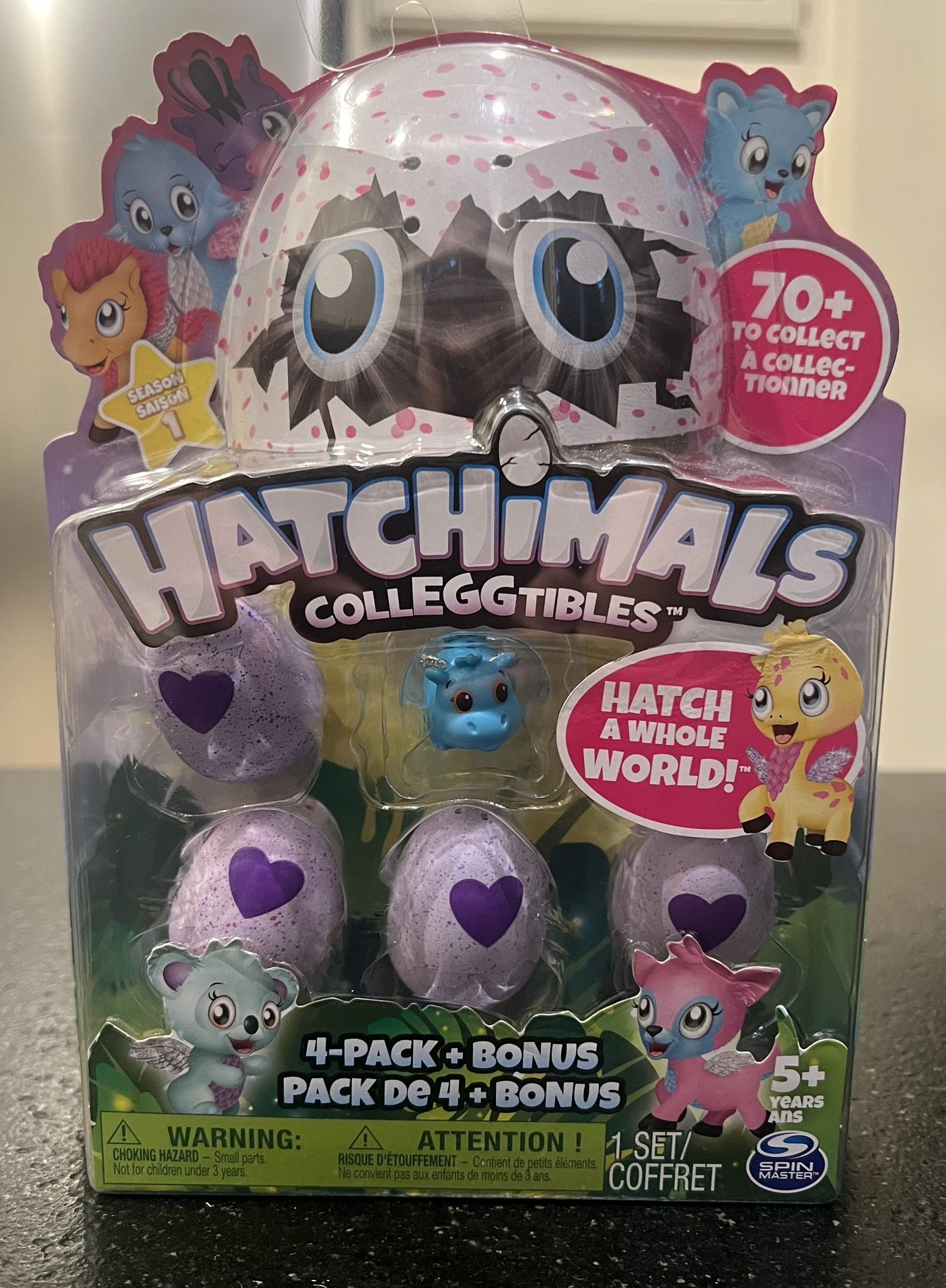 New Hatchimals Colleggtibles Mini 4 Pack Bonus Hatchimal Season 1