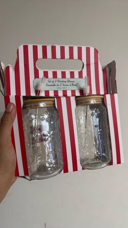 Set of 2 drinking glasses