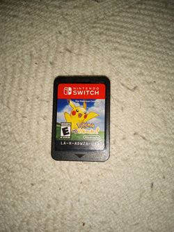 Nintendo switch pokemon Pikachu game only