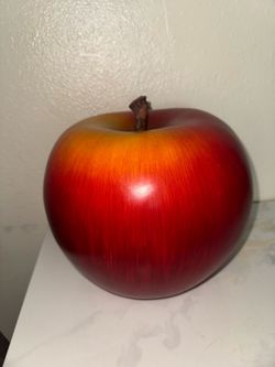 decorative large apple sculpture