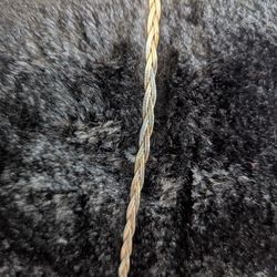 925 Silver Necklace Braided  16"