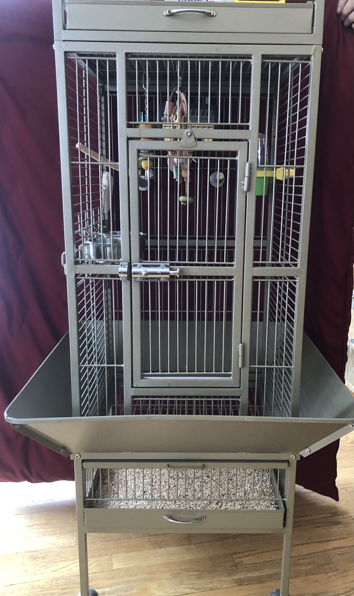 Wrought Iron Bird Cage. OBO