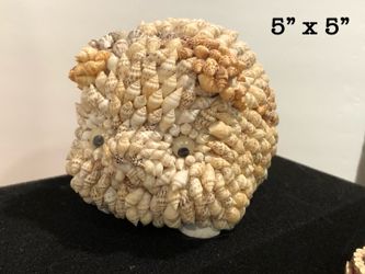 Vintage seashell figure pig