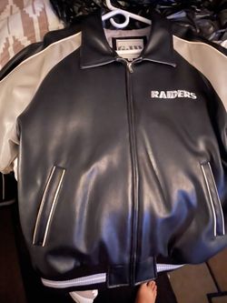 raiders leather jacket