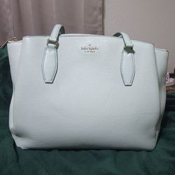 Kate Spade Monet Large Triple Compartment Tote in pebbled leather. 