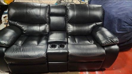 Leather Power Couch