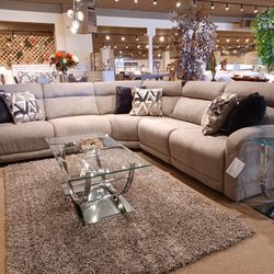 Power Reclining Sectional In Stock For Immediate Delivery 