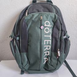 DoTERRA Oils 2017 Convention Backpack Green and Gray Gently Used Unisex