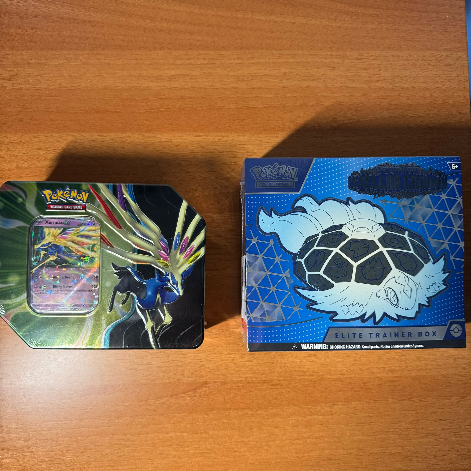 Pokemon Stellar Crown ETBAnd Azure Legends Tin
