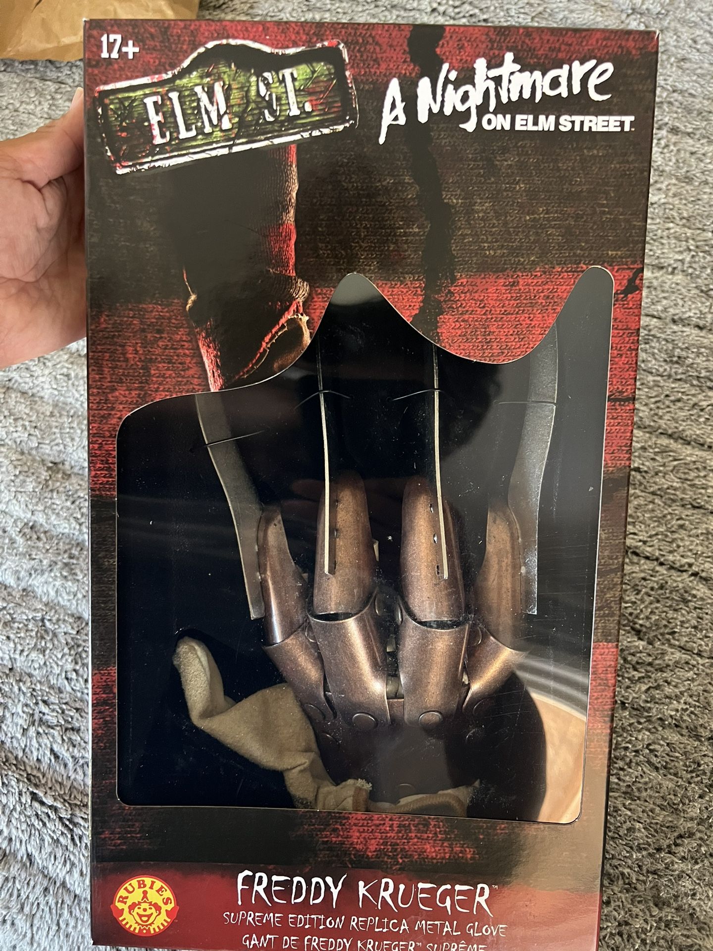 Unboxed supreme edition metal Freddy Krueger glove claws
