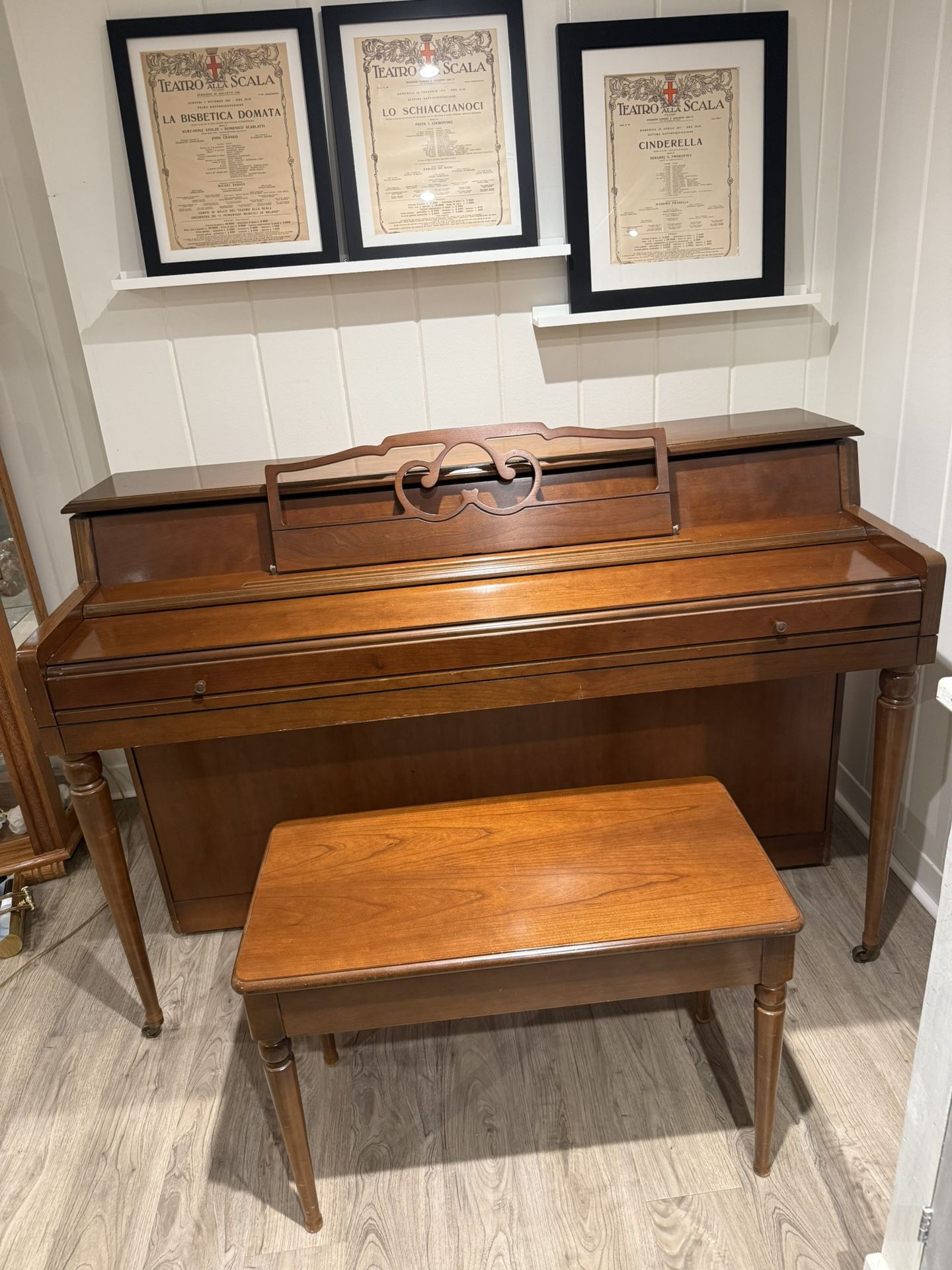 Wurlitzer Upright Piano With Bench $150 Firm