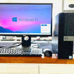 DELL OPTIPLEX 5060 SFF i3-8100 3.60GHz 8GB 128GB Windows 11 Pro WiFi//Bluetooth//DVD