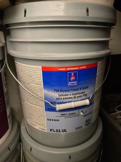 5 gallon paint (interior) white (drywall)