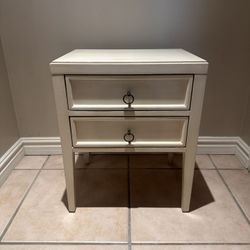 White Wooden Side Table (PICKUP ONLY)
