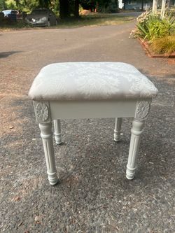 Classic small white bench