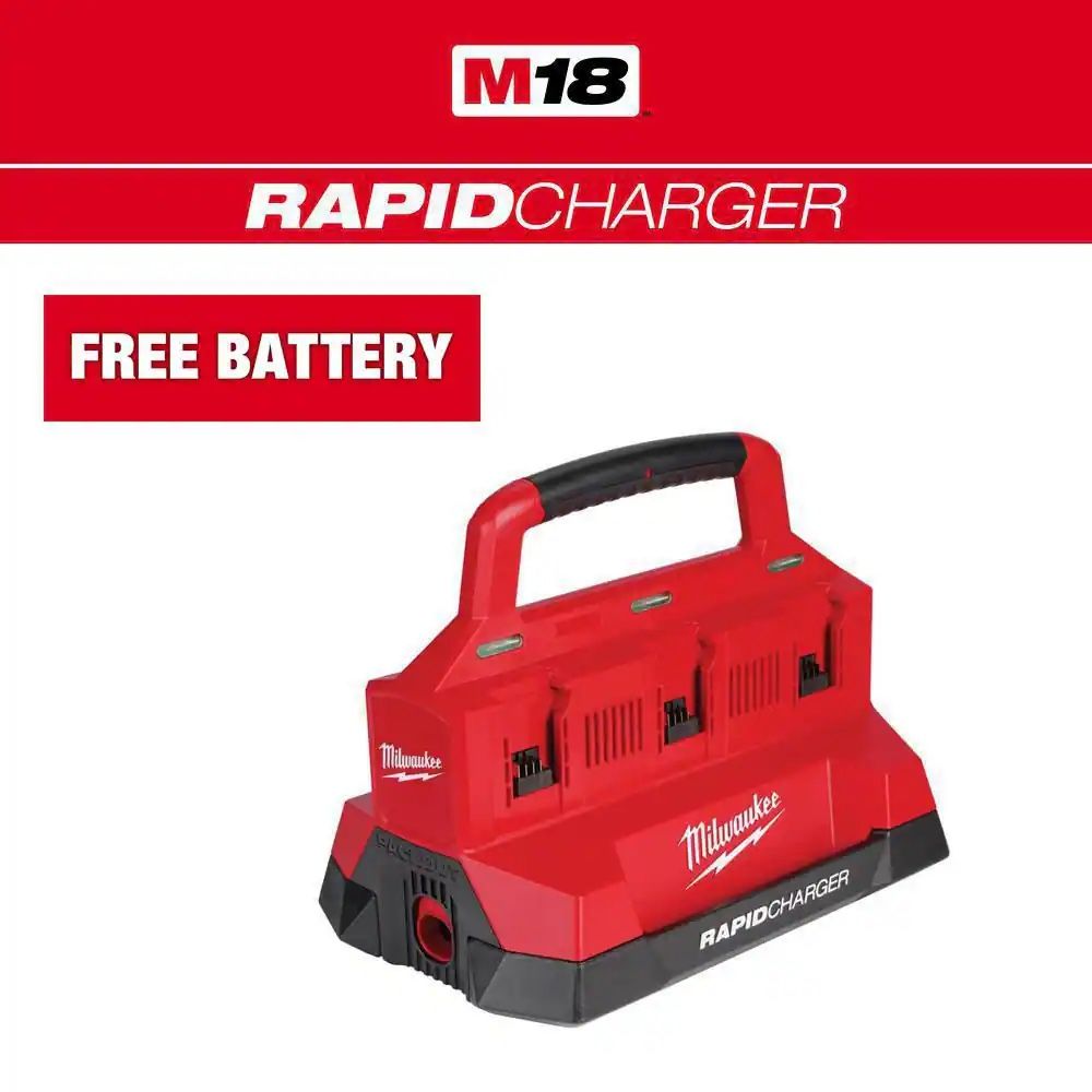 🔌 M18 18V Lithium-Ion PACKOUT 6-Port Rapid 🔌