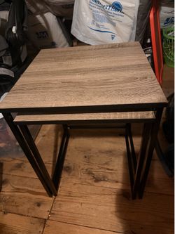2 piece nesting table