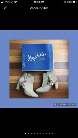 Seychelles Suede Tassel Booties 10 