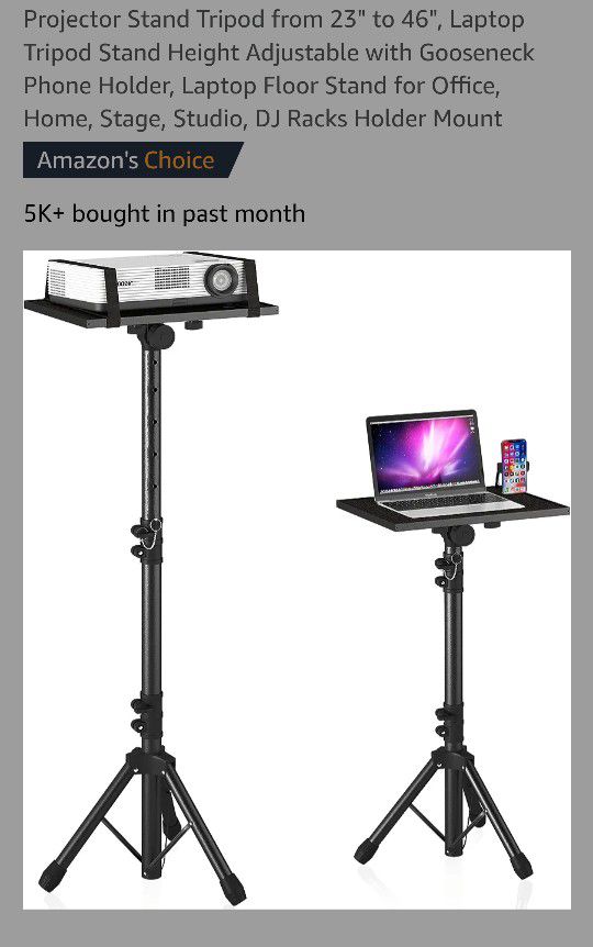 Tripod Projector/Laptop Stand (23"-46" height)