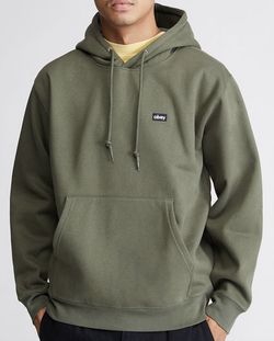 OBEY Clothing Men’s Mini Box Logo Pullover Hoodie Green Brand New DS