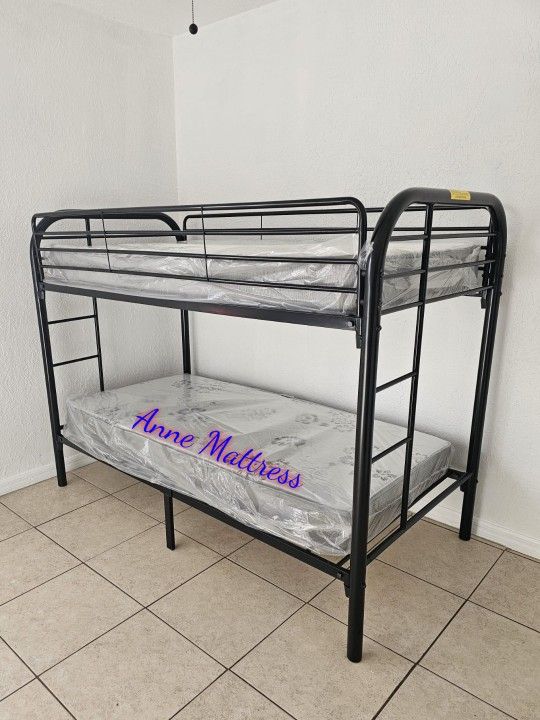 NEW IN BOX - TWIN/ TWIN BUNK BED 😊 MATTRESSES SOLD SEPARATELY