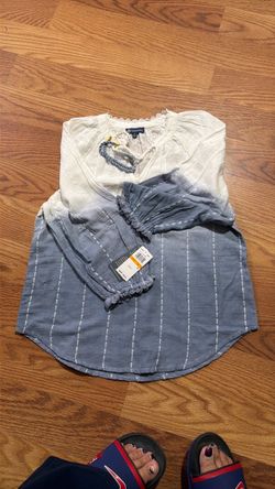 Democracy Ombre Boho Blouse with Tags