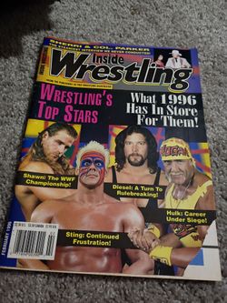 Vintage 90s inside wrestling magazine