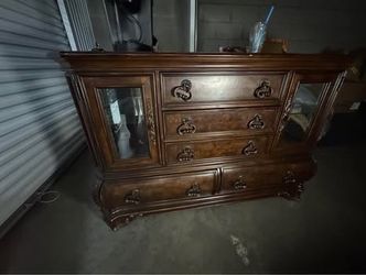 Dark wood dresser
